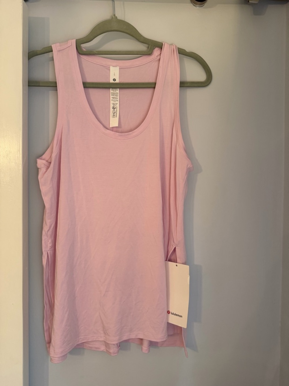 lululemon athletica Light Pink Scoop Neck Tank